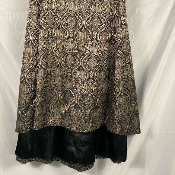 Lela Rose for LB collab gold hi low skirt - Picture 2 of 3